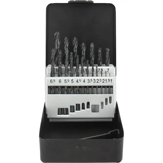 HSS Basic set Tecos 1-10 mm 19 Delar