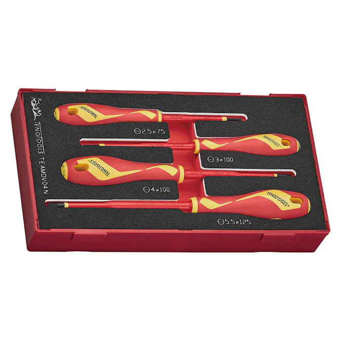 Skruvmejselsats Teng Tools TEAMDV04N 1000V