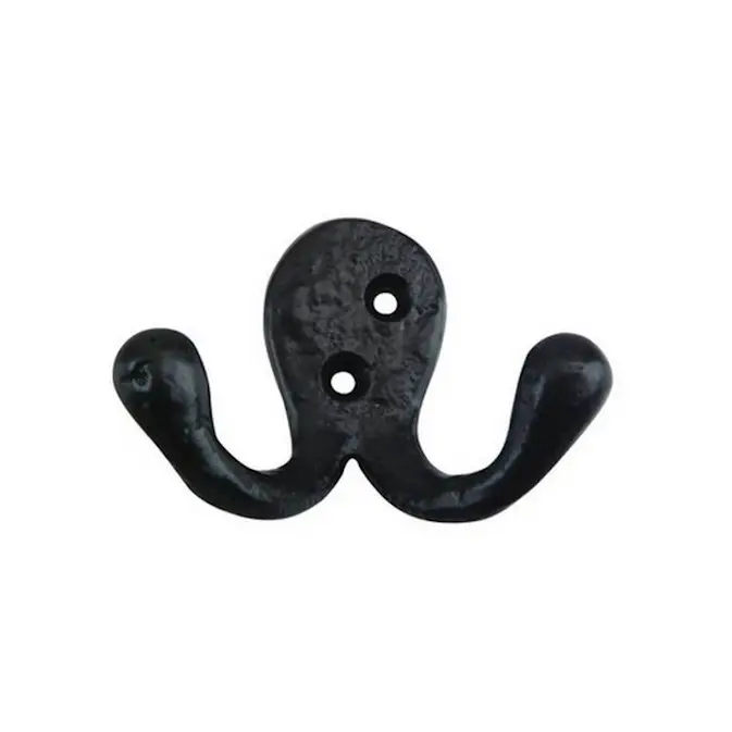 Klädkrok Millers 2 krokar Smide 55 mm