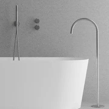 Takduschset Scandtap Steel Harmonized Bliss 4 med Badkarsfblandare för Inbyggnad