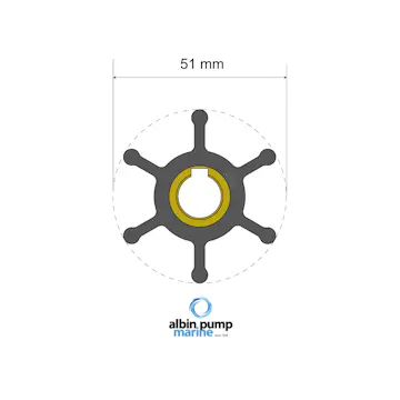 Impellerkit Albin Group Marine Premium 06-01-007