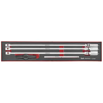 Tändstiftshylssats 5 delar Teng Tools 3/8 tum fäste och T-handtag TEXTB05