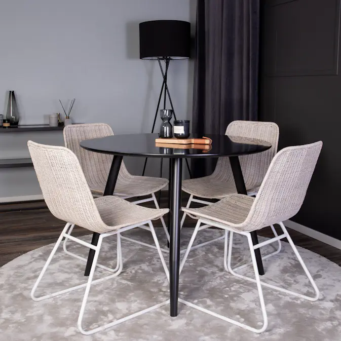 Matgrupp Venture Home Plaza med 4st Cirebon Stolar