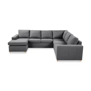 5-sitssoffa Basic Home Crazy U-formad med Divan 285 cm