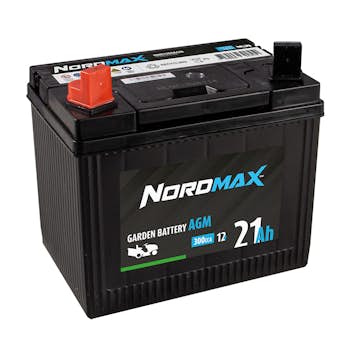 Batteri Nordmax Trädgård 12V 21Ah 300A U1