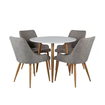 Matgrupp Venture Home Polar med 4st Plaza Stolar