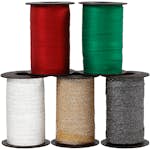 Presentsnören Creativ Company 10 mm Glitter Mixade Färger 5x100 m/1 Förp