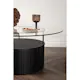 Soffbord Venture Home Bovall Runt Vardagsrumsbord i Svart Ask & Glas