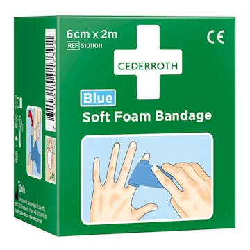 Soft Foam Bandage Cederroth Blue 6 cm