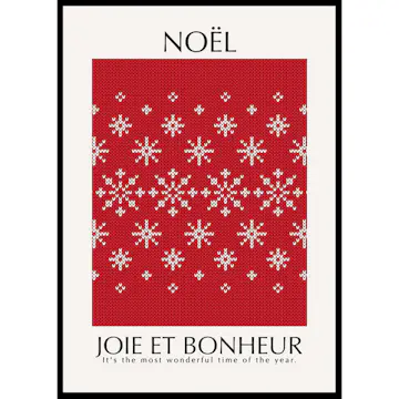 Poster Gallerix Noel Red No2