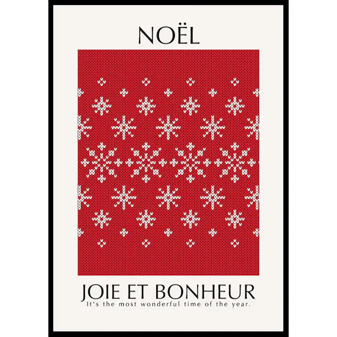 Poster Gallerix Noel Red No2