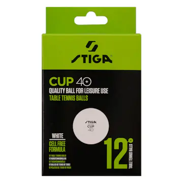 Pingisboll Stiga Sports Cup White 12-Pack