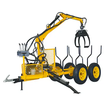 Vedsläp med lyftkran - Max. lyftkapacitet 300 kg