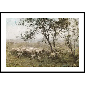 Poster Gallerix Een Kudde Schapen By William Charles Estall