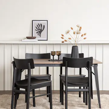 Matgrupp Venture Home Tempe med 4 Montros Stolar