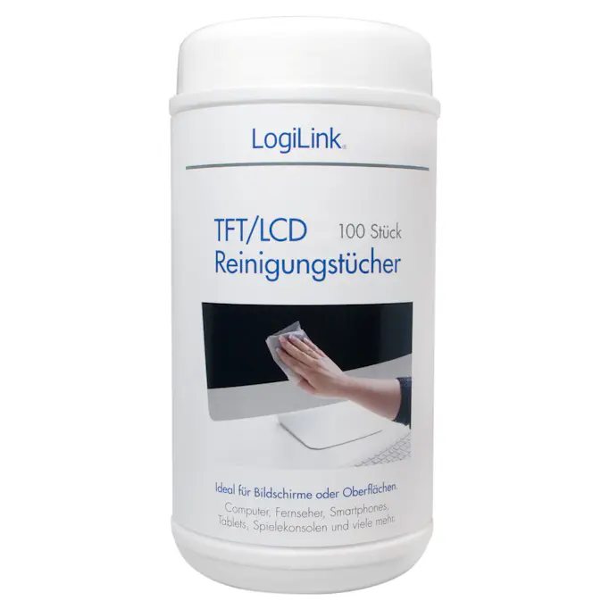 Våtservetter LogiLink LCD/LED 100-p L
