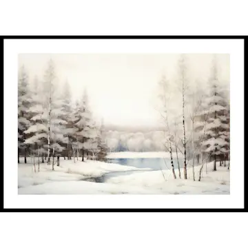 Poster Gallerix Winter Frozen Lake