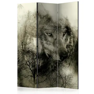 Rumsavdelare Skärmvägg Arkiio Mountain Predator Beige 135x172 cm