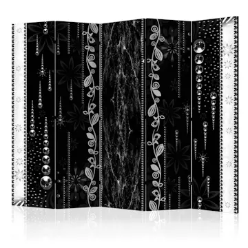 Rumsavdelare Skärmvägg Arkiio Black Elegance II 225x172 cm