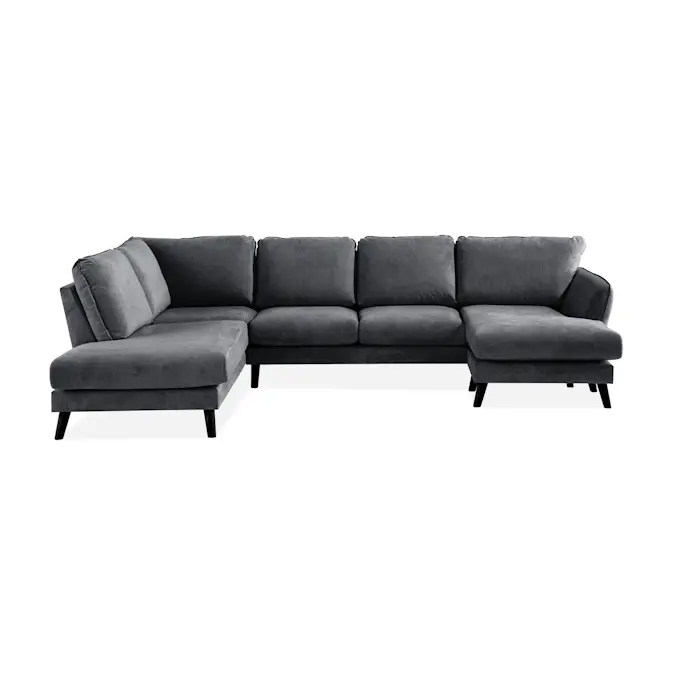 6-sitssoffa Scandi Days Trend Lyx U-formad med Divan och Schäslong 326 cm