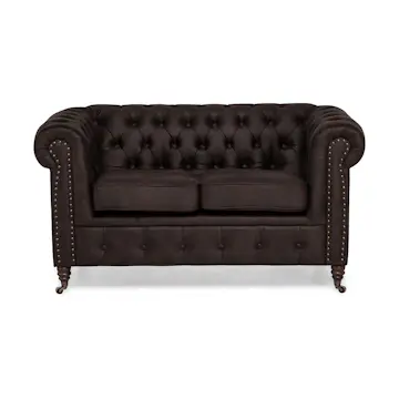 2-sitssoffa Manor House Chesterfield Deluxe Konstläder