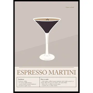 Poster Gallerix Espresso Martini Cocktail