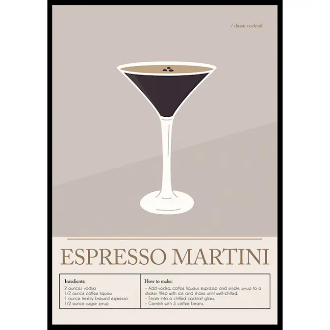 Poster Gallerix Espresso Martini Cocktail