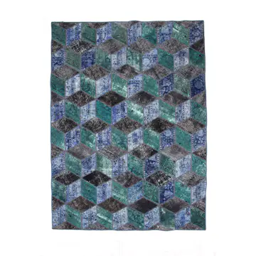 Persisk Patchworkmatta D-sign Handknuten 750752