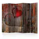 Rumsavdelare Skärmvägg Arkiio Heart on Wooden Background II 225x172 cm