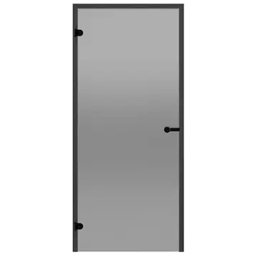 Glasdörr Harvia Black Line Grå 7x19