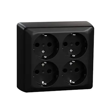 Vägguttag Elko 4-Vägs Utanpåliggande RS