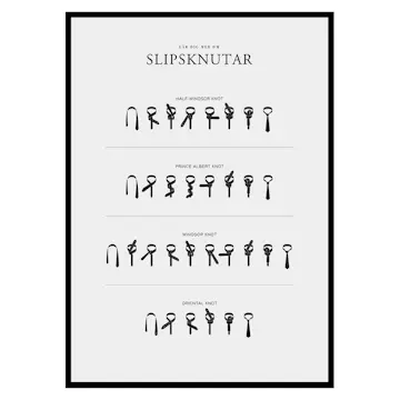 Poster Gallerix Slipsknutar