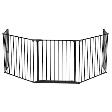 Barngrind Kaminexperten 5 sektioner Svart