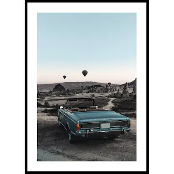 Poster Gallerix Vintage Car Lookout Point