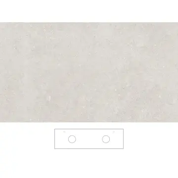 Bänkskiva Svedbergs Beric för Dubbla Tvättställ