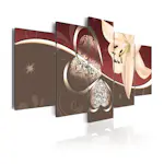 Tavla Arkiio Abstraction With Lily 5 delar