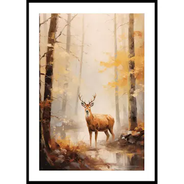 Poster Gallerix Deer In Autumn
