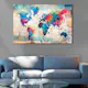 Tavla Arkiio World Map Colourful Madness