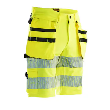 Hantverksshorts Jobman Stretch Varsel HV Gul