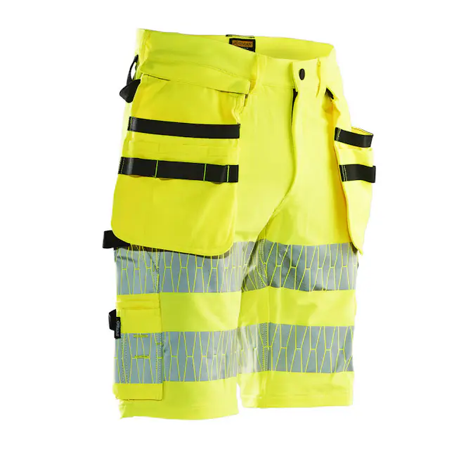 Hantverksshorts Jobman Stretch Varsel HV Gul