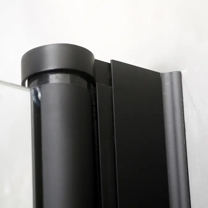 Duschhörn Bathlife Mångsidig Rund Dörr 45° Svart