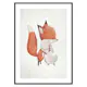 Poster Gallerix Watercolor Fox And Bunny
