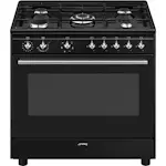 Gasspis Smeg CX91GMBL Concerto Svart Ergonomisk och Smart Design