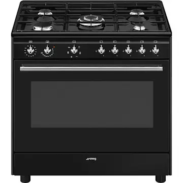 Gasspis Smeg CX91GMBL Concerto Svart Ergonomisk och Smart Design