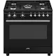 Gasspis Smeg CX91GMBL Concerto Svart Ergonomisk och Smart Design