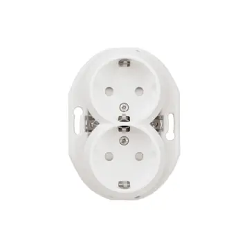 Vägguttag Schneider Electric Renova 2-vägs Jordad Separat Brunntändning