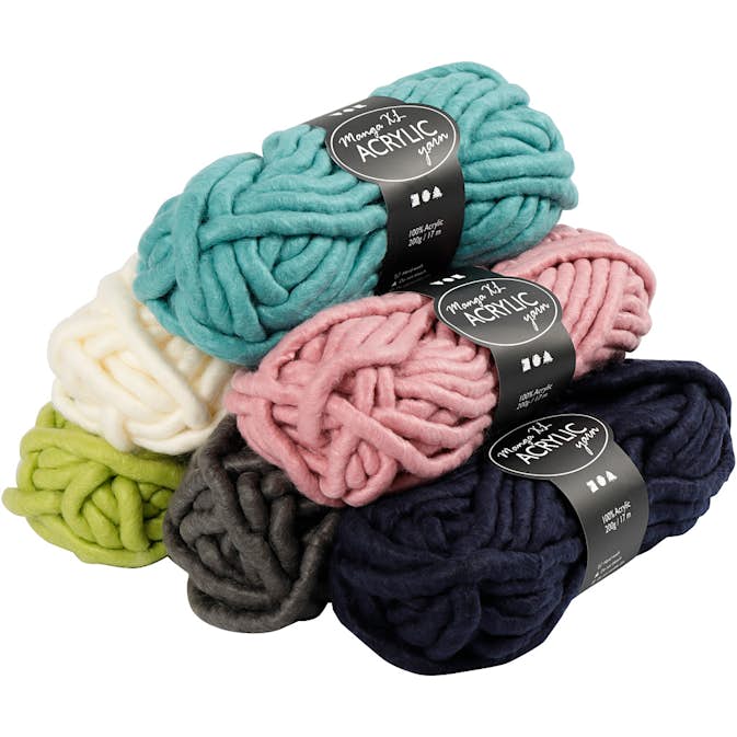 Akrylgarn Creativ Company Xl 17 m Stl Manga 6X200 g/1 Förp