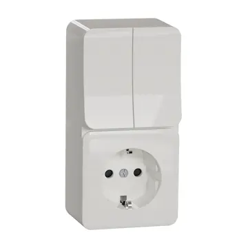 Vägguttag Schneider Electric Exxact Kron