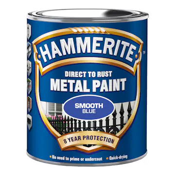 Rostskyddsfärg Hammerite Slätlack Blå 250ml