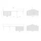 Garage Palmako Roger med Carport 53,1 m2 och Slagport